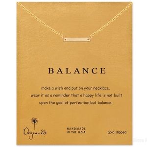 Balance Gold Dipped Dainty Necklace